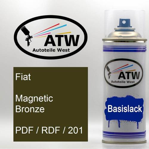Fiat, Magnetic Bronze, PDF / RDF / 201: 400ml Sprühdose, von ATW Autoteile West.